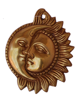 Lord Shiv and Parvati face wall hanging