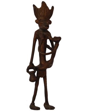 Brass Tribal statue